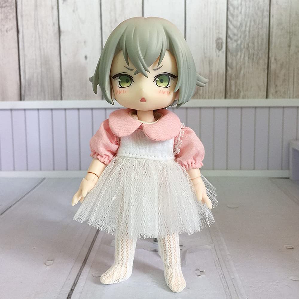 Obitsu 11 OB11 Size Costume for Obitsu Doll 11cm Body, Lace Stockings and Tights, White, Set of 2