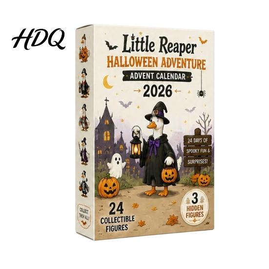 Fun Gift for Kids Halloween Advent Calendar 2026 with 24 Horror Ducks Figures Days of Novelty Toys Countdown Acrylic Adult Teens Boys Girls Surprise