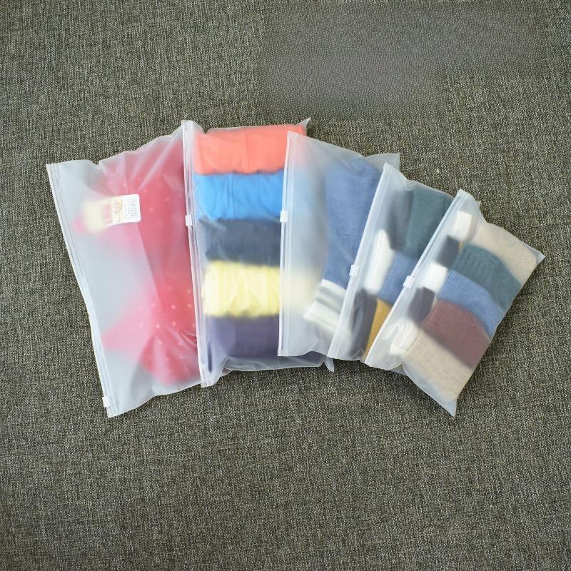50pcs Frosted Zipper Pouch Suitable for Jewelry Base Shirts Pants Pillows Item Packag Bags Convenient To Carry Self Sealing Dustproof Bag with Holes