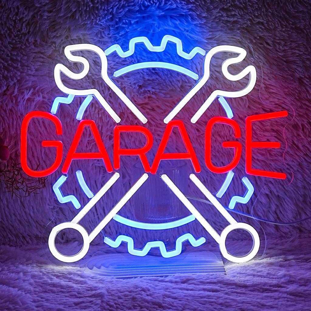 Check Engine Light Neon Signs for Wall Decor,LED Garage Neon Lights Sign for Dad Gifts,Man Cave Auto Repair Workshop Party Decor