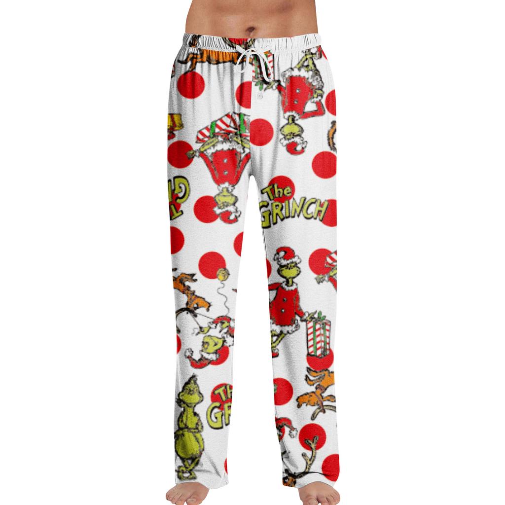 Pyžamové kalhoty Noční prádlo Ležérní Stahovací šňůrka Elastický pas Kalhoty Pohodlné Rovné Jóga Volné Kalhoty