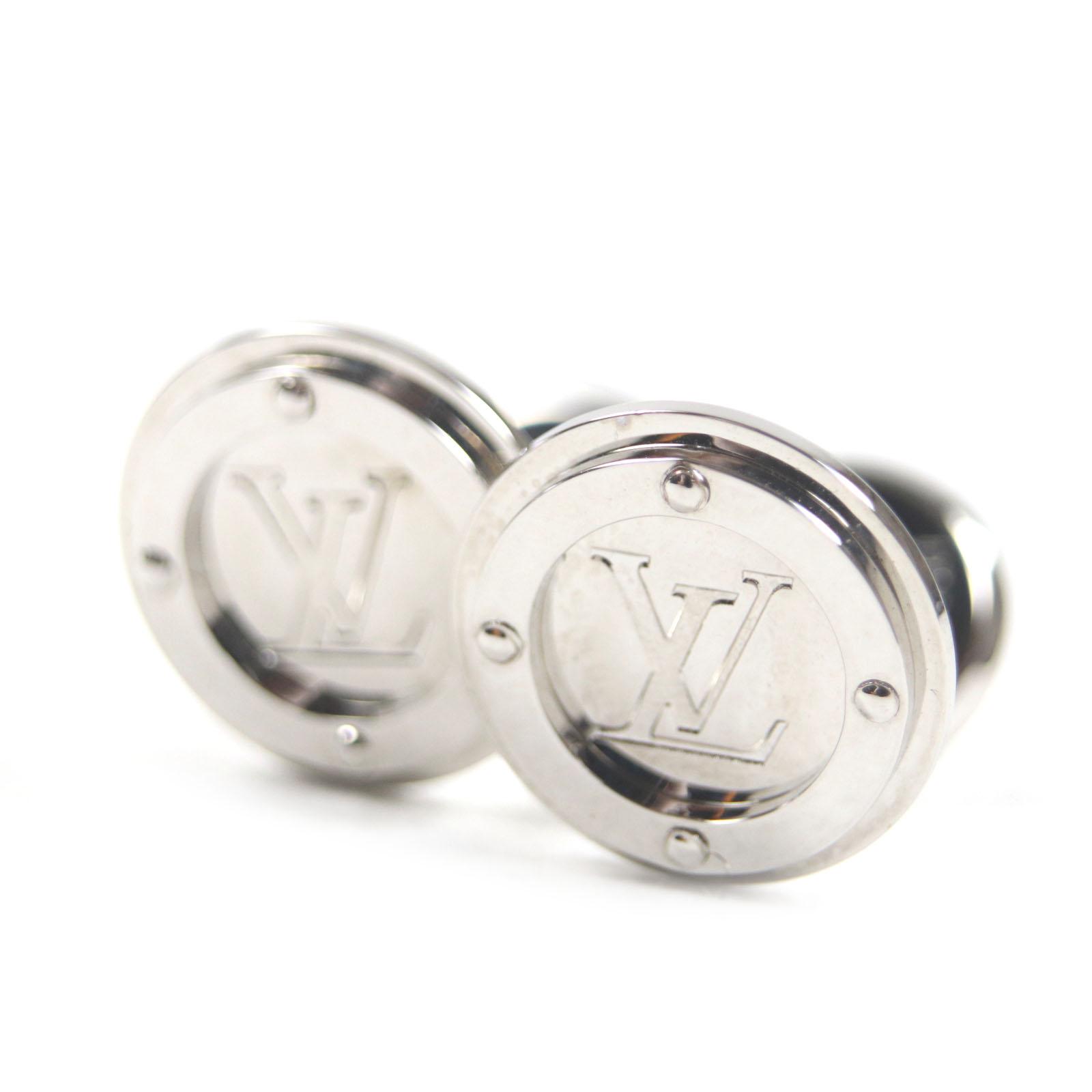

LOUIS VUITTON Cufflinks cufflinks LV circle Silver mens M68100 Used