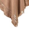 Women Cape Coat Solid Color Tassels Shawl Wrap Sweater Bohemian Style Spring Shawl Coat for Dating