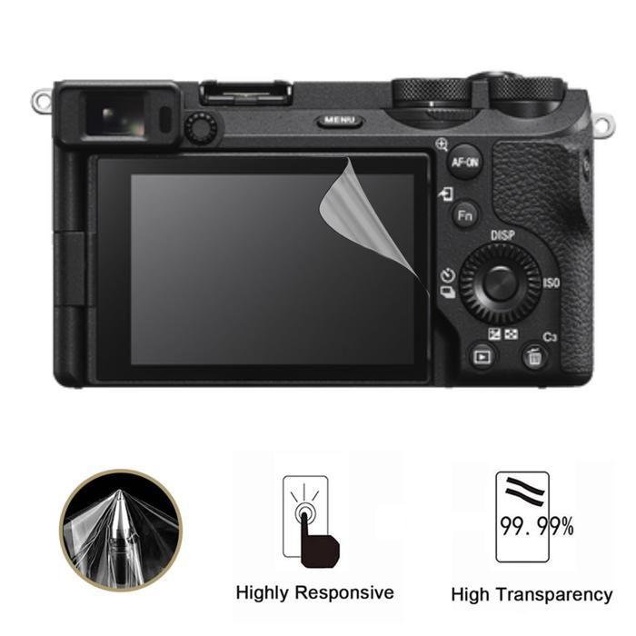 Protection écran - Phonillico - Sony Alpha 6700 - Pack 2 - Film Plastique - Résistant aux rayures