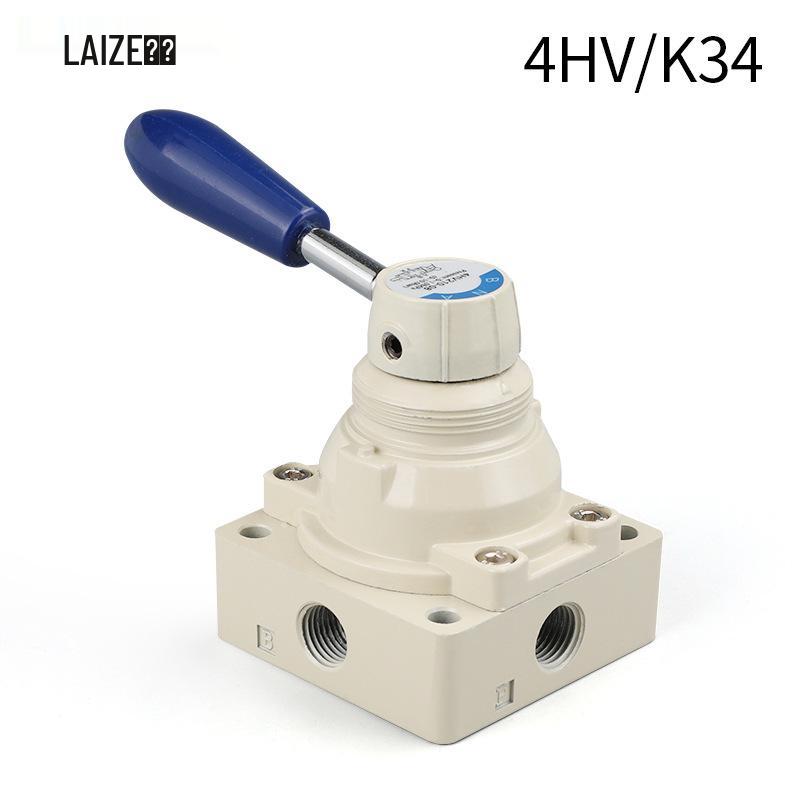 4HV210-0 Pneumatický ruční pákový ventil, 8cestný manuální ventil pro řízení vzduchu, Model K34R6-8/8D