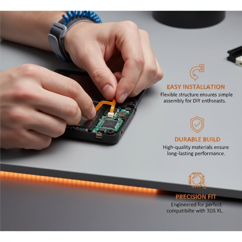 1Pcs For 3DS 3DS XL Console Volume Control Ribbon For Nintendo New 3DS XL Speaker & Camera Lens Module Flex Ribbon Cable