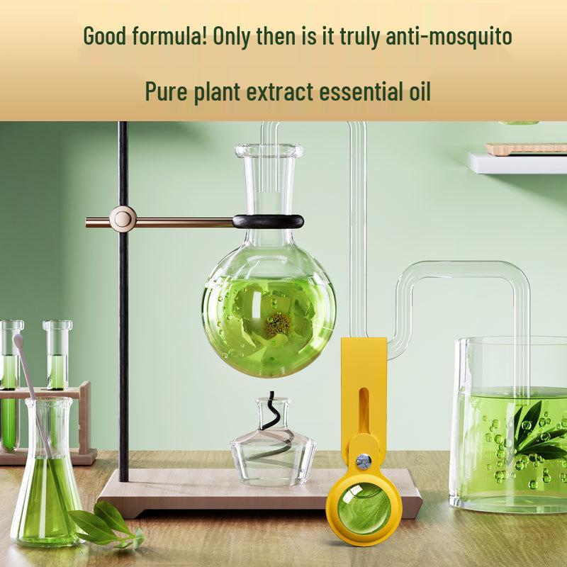 Portable Silicone Anti-Mosquito Pendant with Long-Lasting Plant Essential Oil for Outdoor Sports