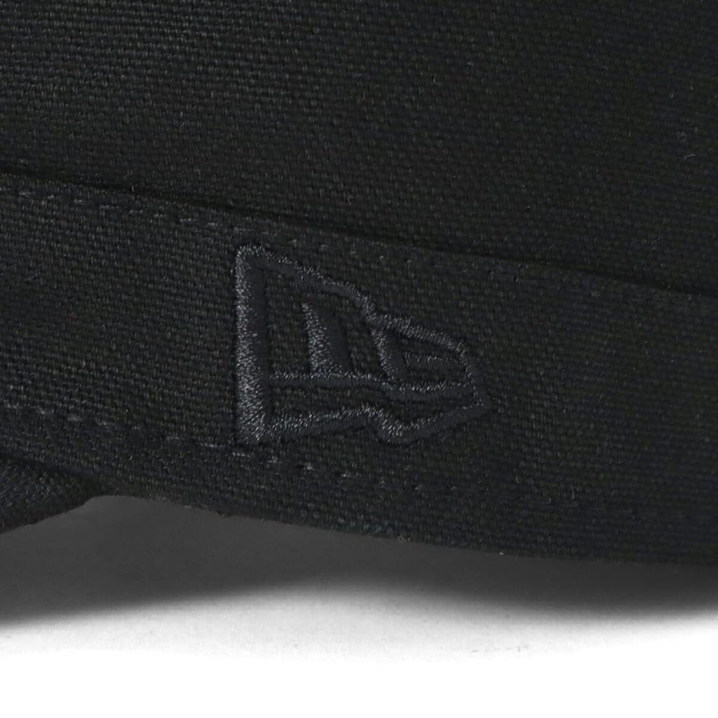 Military Work Cap Hat Special Order 7 Basic [New Era] Black/Black - 1/2 WM-01