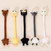 Cute Long Neck Animal Plush Toy Raccoon Giraffe Stuffed Animal Panda Keychain Bag Charm Birthday Gift for Girls