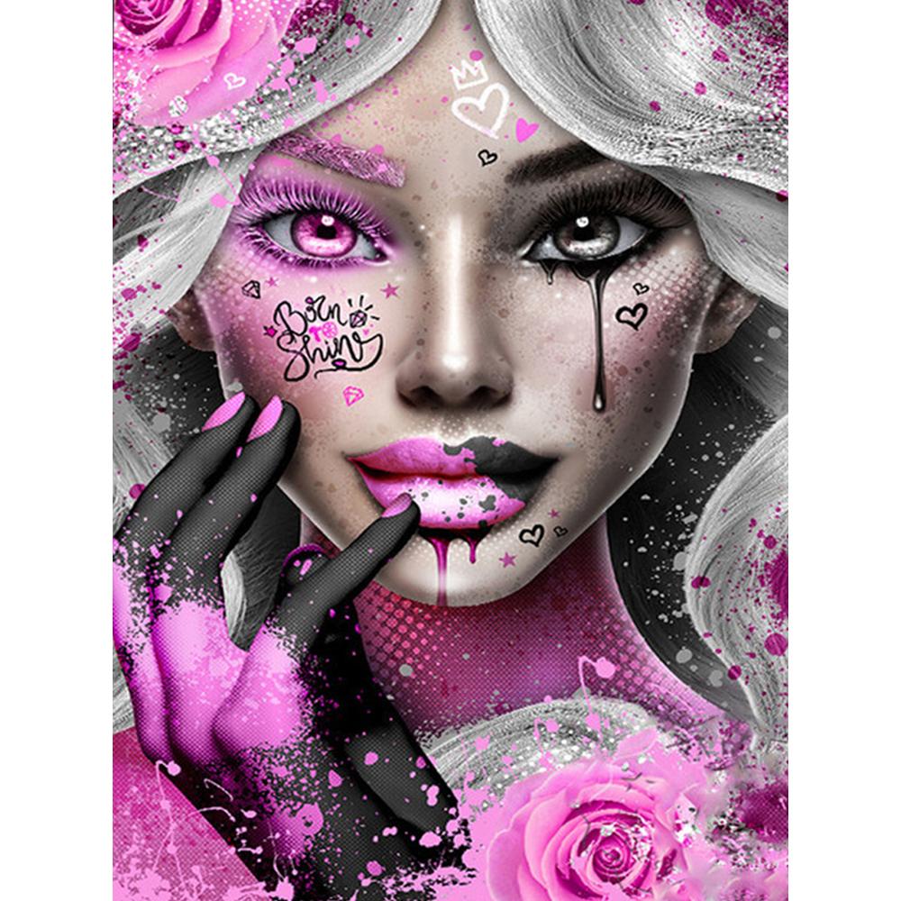 Diamond Embroidery Girl Cross Stitch Kit Diamond Art Painting Portrait Mosaic Woman Home Decor