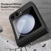 Samsung Z Flip6 Full Wrap Checkered Phone Case with Lens Film and Spring Anti-Fall Protection