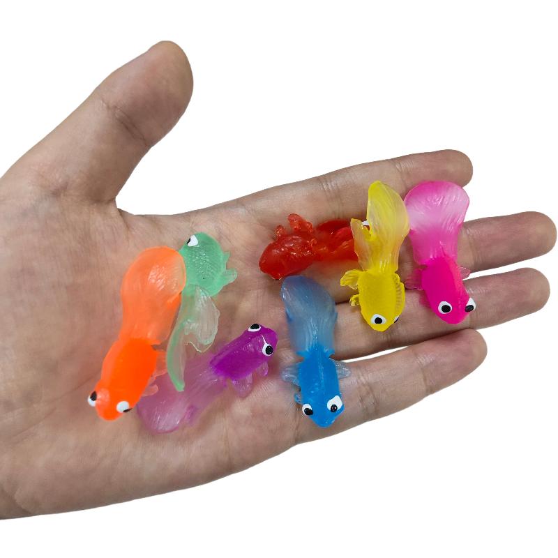 1 Set Toddlers Bathing Shower Gifts Kawaii Simulation Rubber Goldfish Baby Bath Water Play Games Toys For Kids