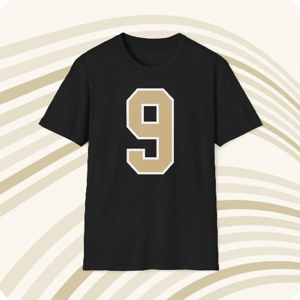 Drew Brees New Orleans Saints #9 NFL Jersey T-Shirt - Front & Back Print