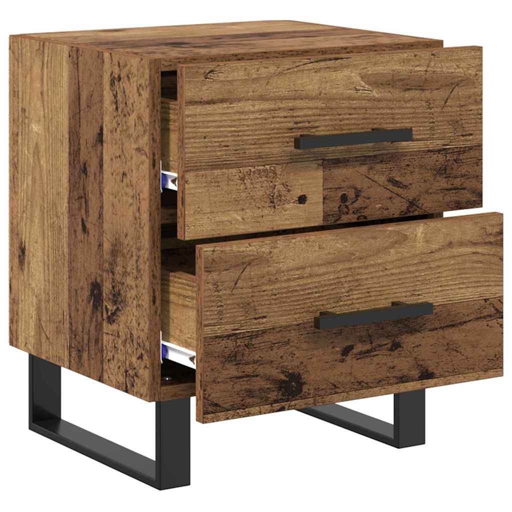 Nightstand Reclaimed Wood 40 x 35 x 47.5 cm Engineered Wood