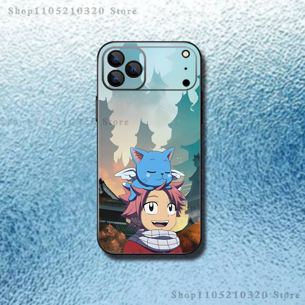 

F-Fairy Tail N-Natsu D-Dragneel Phone Case For iPhone 17,16,15,14,13,12,11,Pro Max,XS,X,XR,SE,Mini,8,7,Soft Silicone Black Cover iPhone17promax
