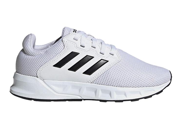 adidas Showtheway Slip Resistant Abrasion Resistant Low Top Kids' Running Shoes White Black Kids' FX3857