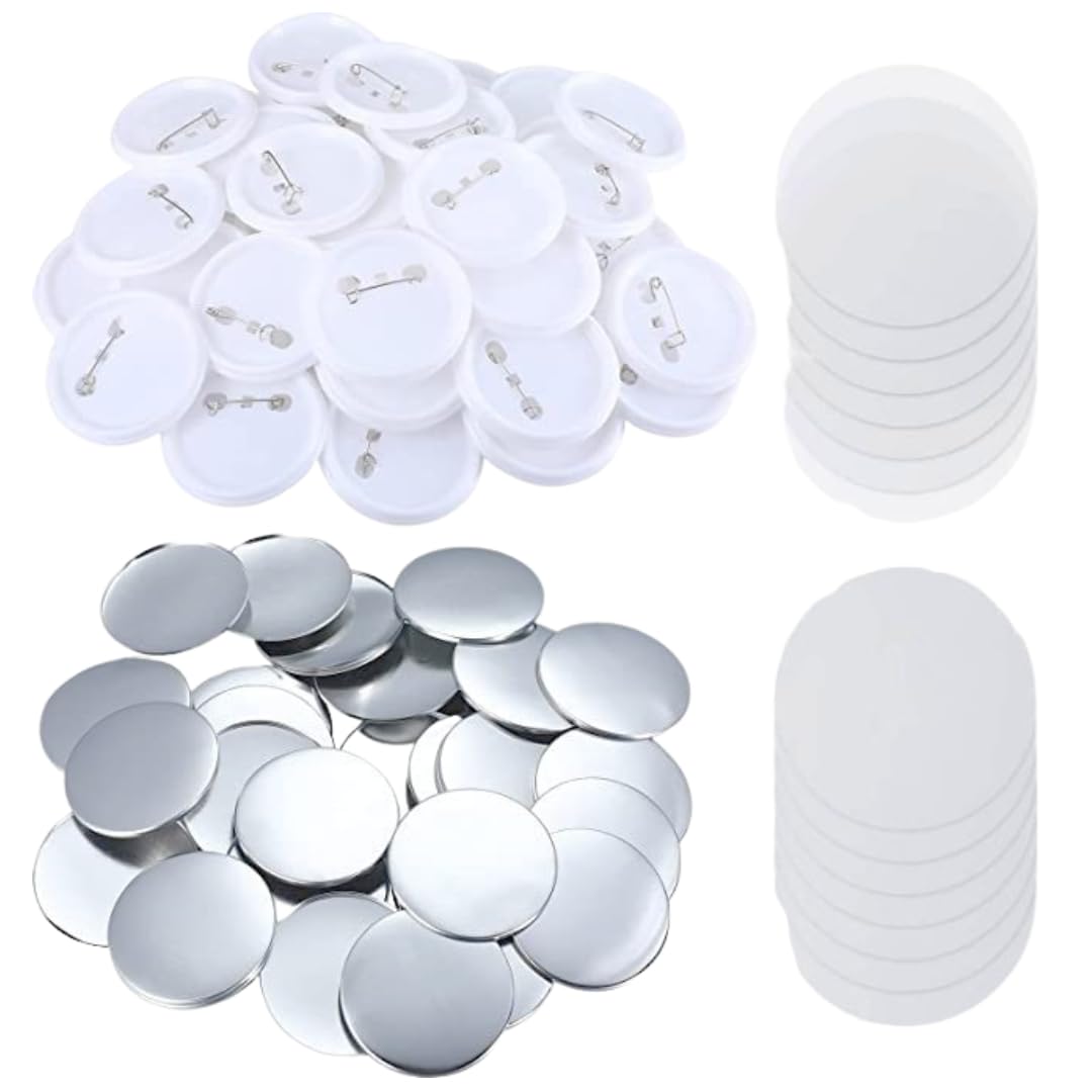 

так рад Материалы для значков Булавки безопасности Набор для изготовления значков 100 штук Я (58мм)