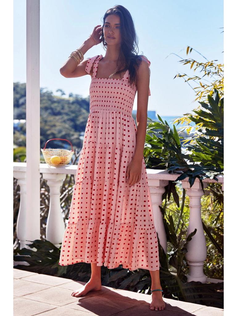 French High-End 2026 Spring/Summer Women's Sexy Printed Spaghetti Strap Dress