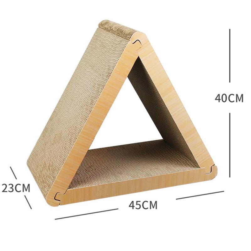 Combined Triangular 3 In 1 Scratching Post For Cats Triangular Cats Scratcher Multipurpose Cats Pet Product