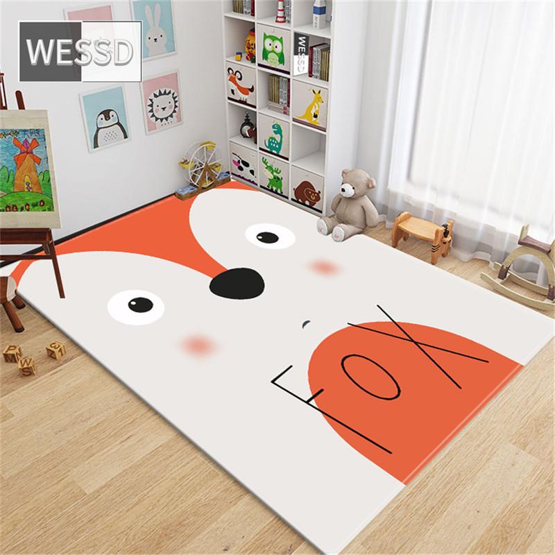 Cartoon Animal Bedside Mat Cute Long Floor Rug For Bedroom Small Sofa Mat Bathrrom Mat Non-slip Doormat Flannel