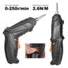 Electric Screwdriver with Rotating Handle LED Light Electric Drill with Driver Bit Set Screw Gun Gifts for Men Him Dad Boyfriend