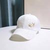Spring Summer Mesh Baseball Cap With Rhinestones And Star Embellishments For Womens Sun Protection