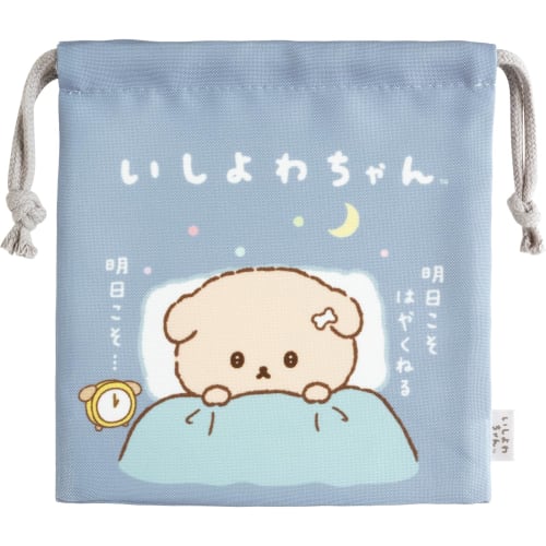 San-X Ishiyowa-chan Gusseted Drawstring Bag CA62501