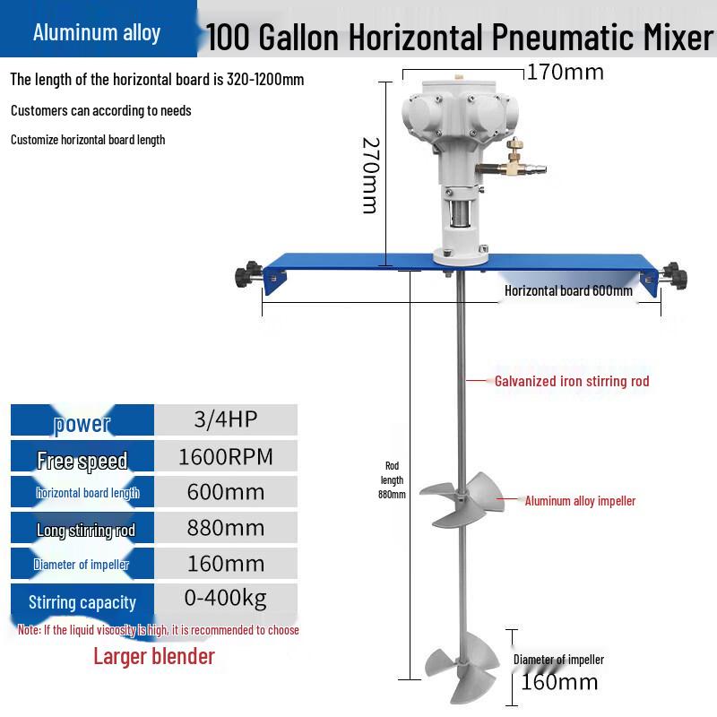 Industrial Automatic Lifting Pneumatic Mixer
