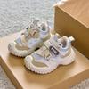 Girls' shoes, new autumn sports shoes for children, soft-soled mesh shoes, breathable mesh dad shoes for small and medium-sized boys