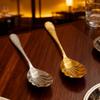 Premium Stainless Steel Hammered Shell Spoon for Household Use