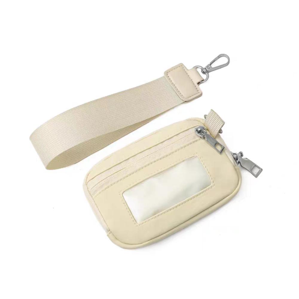Nylon Hanging Card Holder Multifunction Portable Multi-card Hand Wallet Mini Waterproof Coin Bag with Lanyard Male/Famale