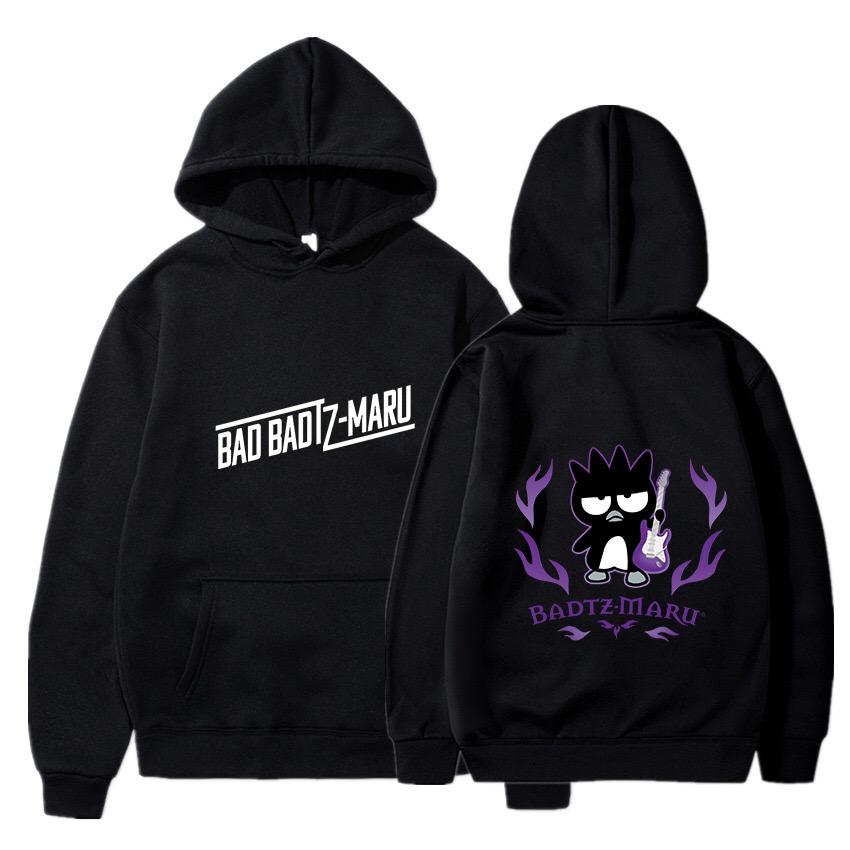 Bad Badtz Maru Hoodies Men Women Autumn Winter Hooded Pullover Sweatershirt Boys Girls Student Hip Hop Hoddie Sweatshirts