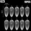 10Pcs 3.2g/7.5g New Silicone Fly Fishing Lure Sinking-down Transparent Casting Aids Fishing Tools Buoy