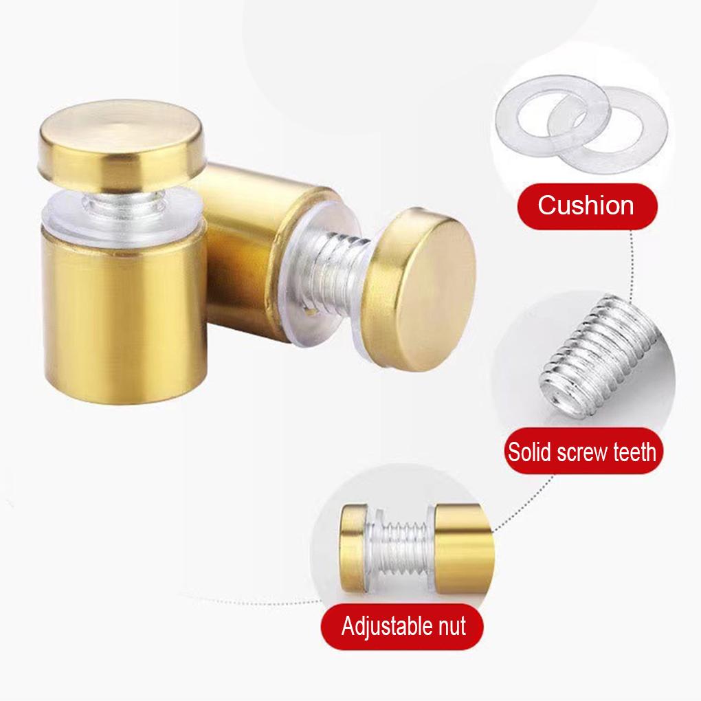 8pcs/set Stainless Glass Spacers - Easy To Install And Anti-Rust For Glass Panels Sign Panel