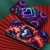Luxurious Love Design Art Phone Case For Xiaomi Redmi Note 15 14 13 12 12S 11E 11 11S Pro Plus 4G 5G Black Soft TPU