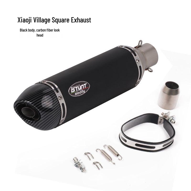 Compatible with four-corner R77 exhausts for CFMoto 450, 350ADV, VJ660, Z900, Sai800, and Sai421 motorcycles.