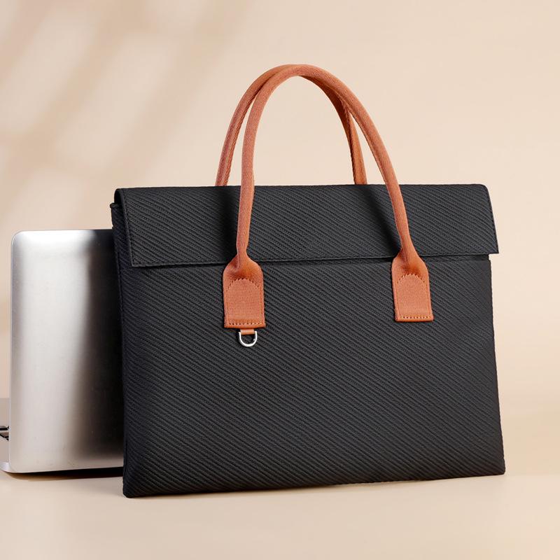 17-inch Lightweight Japan-Korea Laptop Commuting Handbag with Printed Logo