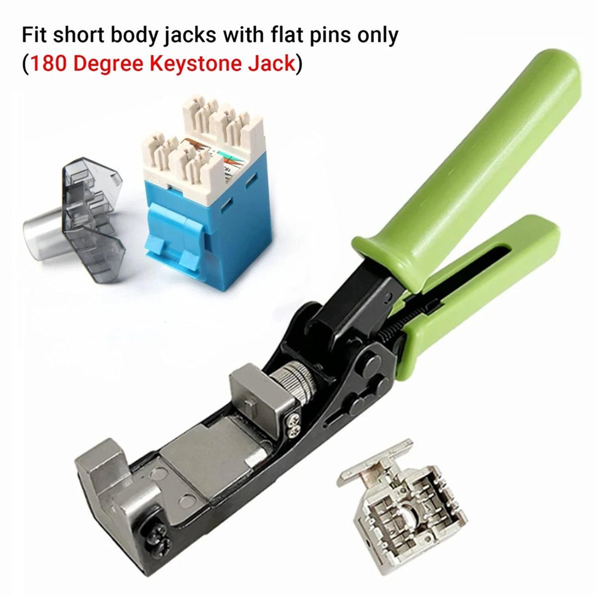 180° Network Module Punch Down Tool Wire Cutter RJ45 Module Key-Stone Jack Termination for CAT5 CAT6 Adapter China Mainland