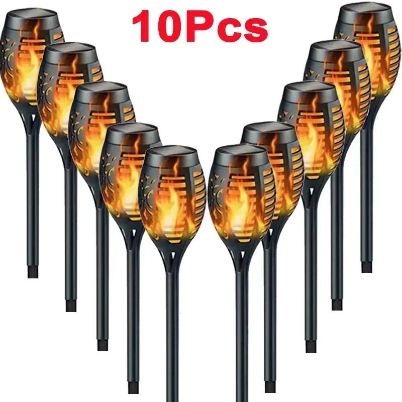 12LED Solar Flame Light Outdoor Waterproof 12LEDs Torches Landscape Lamp For Outdoor Courtyard Garden Yard Halloween Decorations