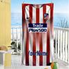 Atletico Madrid Personalized Text Beach Towel Super Soft Microfiber Quickdry Fabric