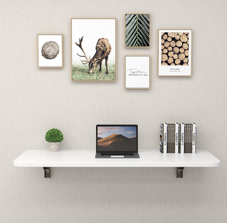 Foldable Table Dining Table Entryway Table Wall-mounted Computer Table Wall Desk Kitchen Folding Table for Living Room Bedroom