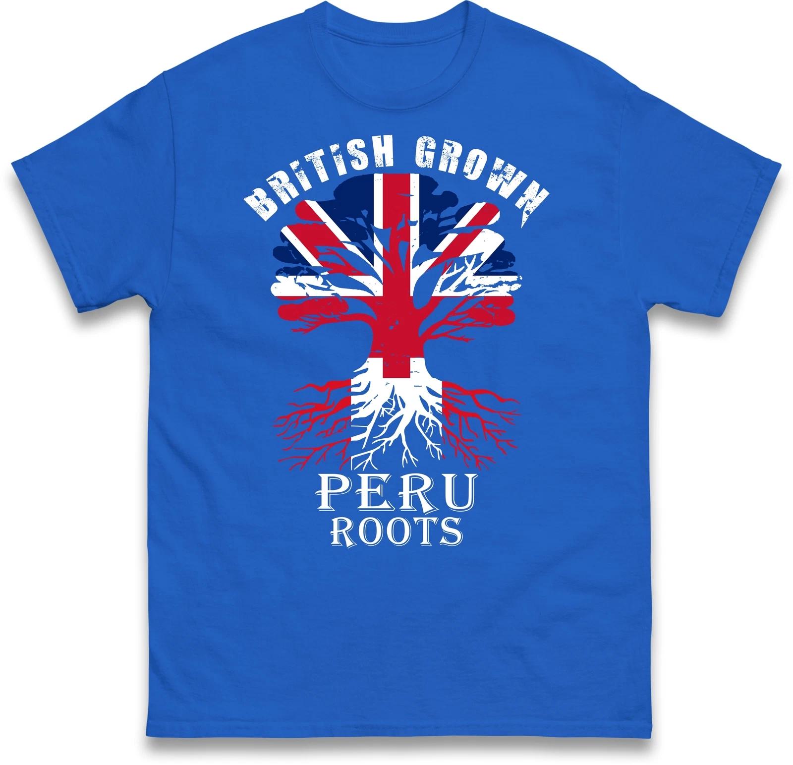 Great Britain T-Shirt, Peru Roots T-Shirt, Patriot T Shirt, British Grown Tee 3XL