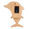 Tooarts Cartoon Animal Clock, Swinging Dolphin Clock, MDF Wooden Wall Clock, Clock for Kids Room