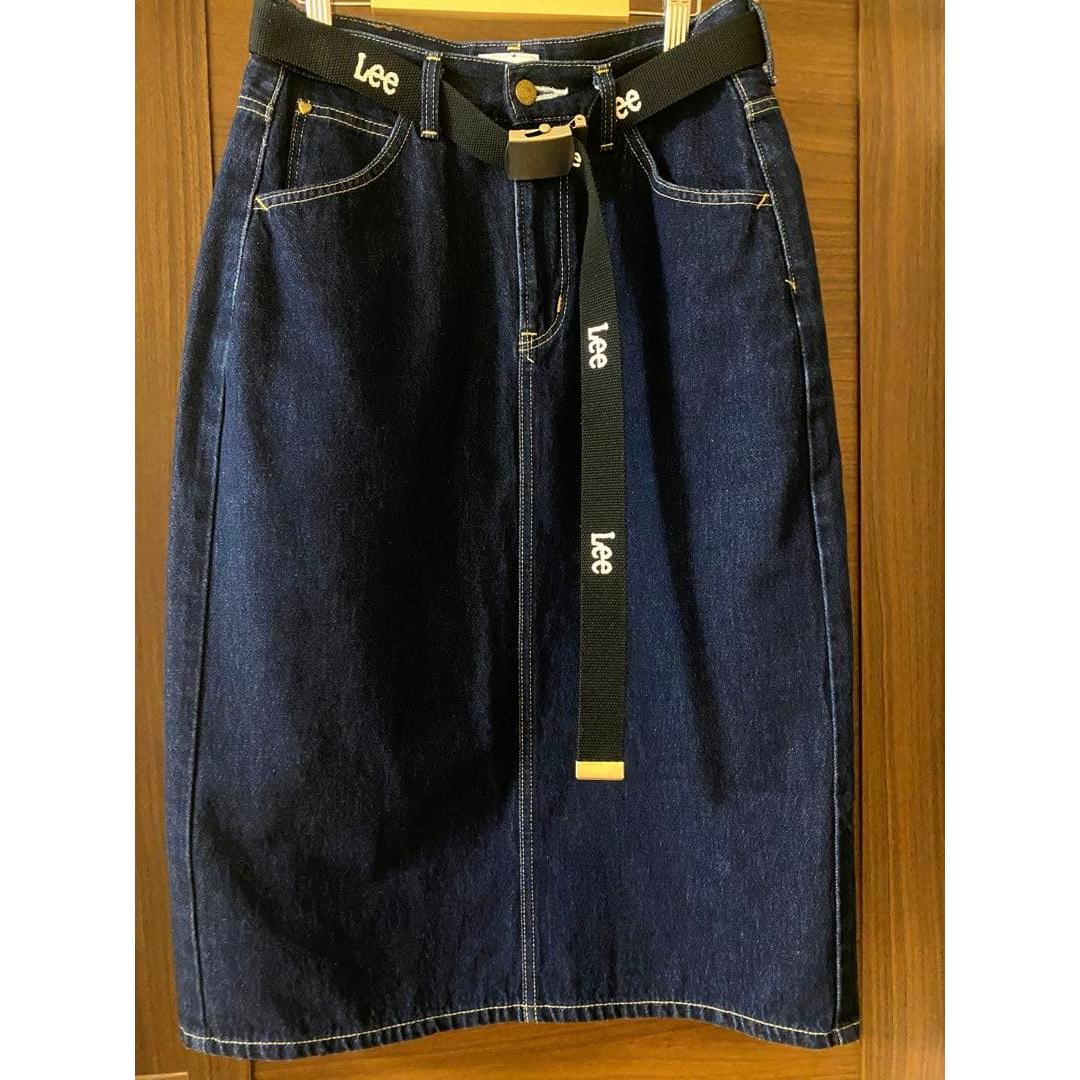 Lee collaboration earth music&ecology dark denim skirt M
