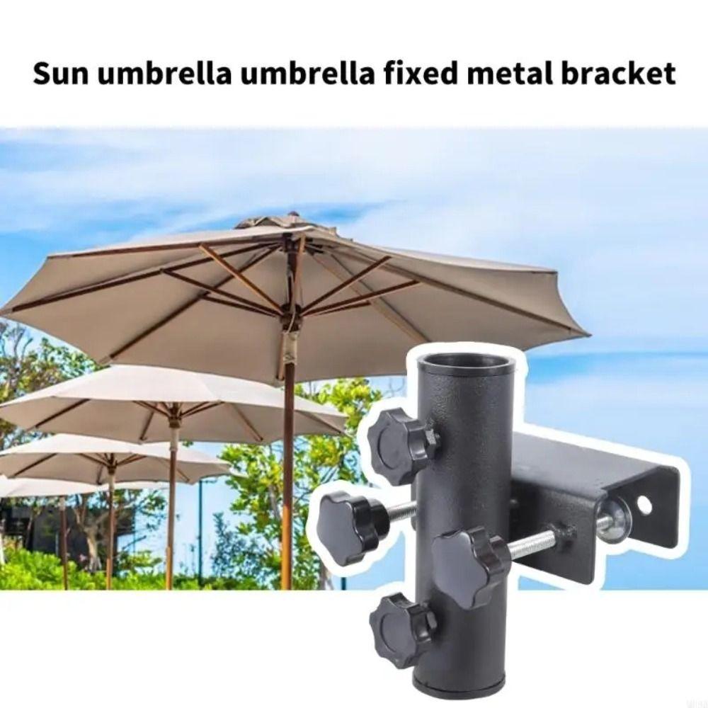 Adjustable Garden Bracket Flexible Patio Umbrella Mount Parasol Support Clamp Outdoor Settings