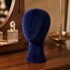 Mannequin Head with Bust Velvet Flocked Soft for Retail Counters