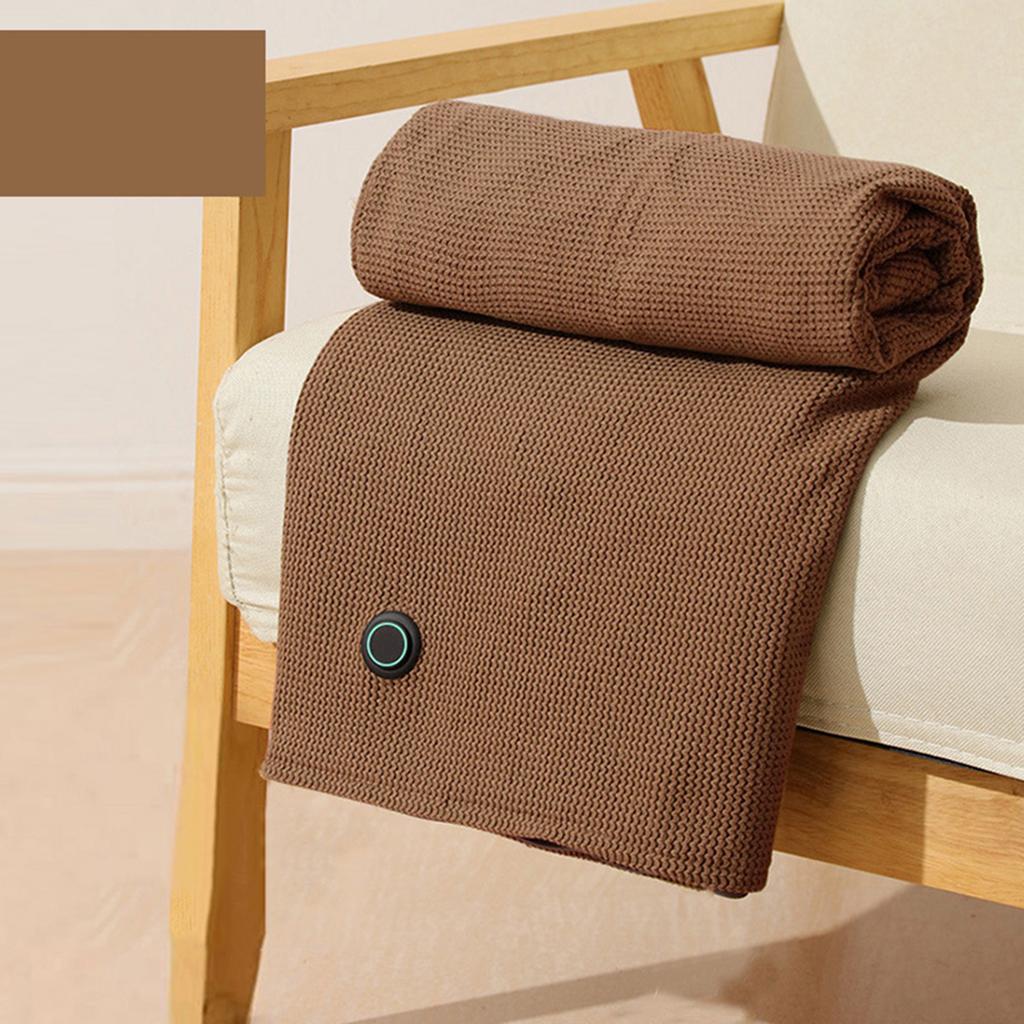 Winter Electric Heated Blanket 3 Heating Level Wearable USB Heating Blanket Soft and Safety Electric Heated Shawl for Home Offic