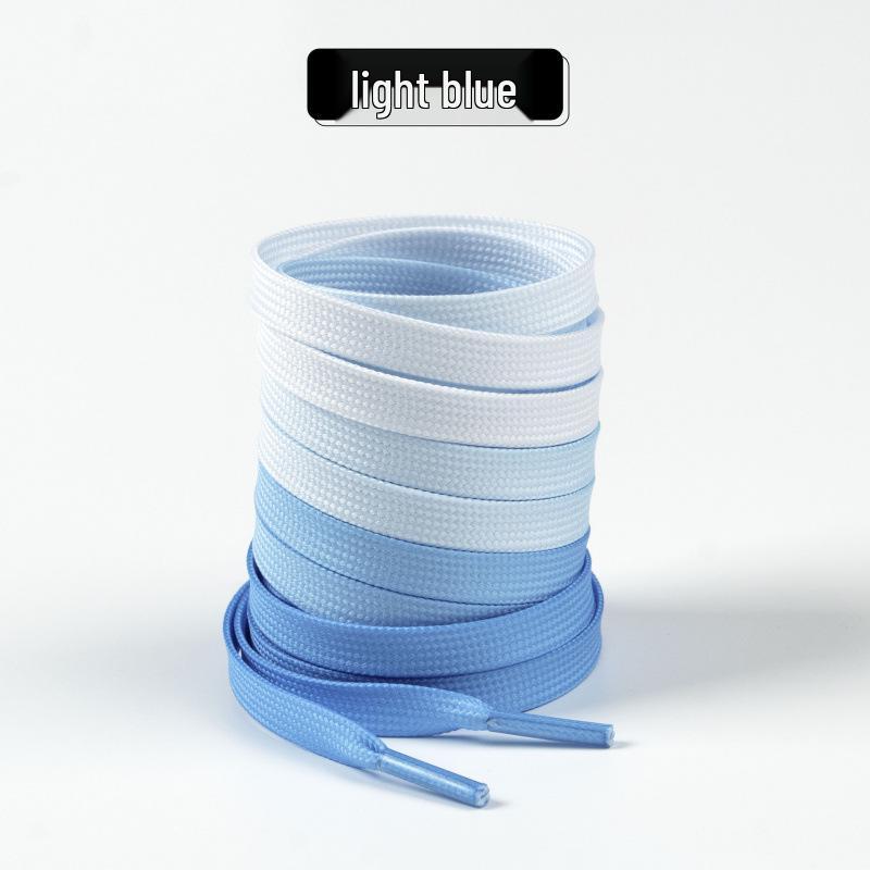 Colorful Gradient Shoelaces for Air Force 1, Skate, and White Casual Shoes (1 Pair)