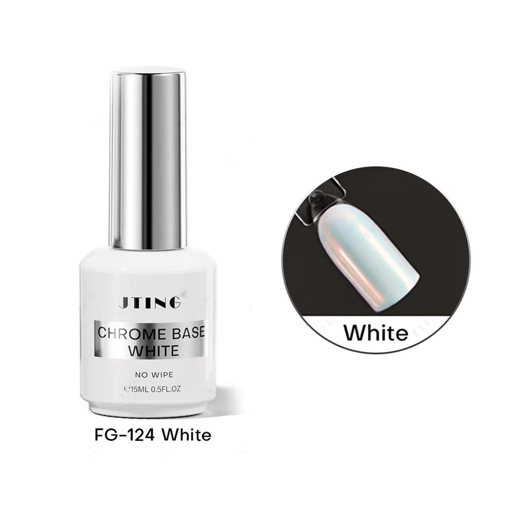 JTING 15ml Black/White One Step Gel Mirror Effect Nail Art Chrome Base Gel OEM/ODM Wholesale Custom Private Label Gel Polish