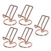 5PCS Cute Metal Cell Phone Stand Stable Ergonomic Perspective Portable Cell Phone Stand for Desk 
